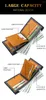 Portafogli semplici portafoglio in pelle in pelle con tretto a più card slot slot moneta