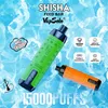 ドイツフィードバーVaper 15000パフデセシュブルEタバコ蒸気15kパフJnr al fakher crown prefilled pod mesh coil 650mahデジタルディスプレイ充電式シーシャ