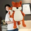 Stuffed Plush Animals 35cm Soft Fluffy Fox Plush Toy Cute Cartoon Animal Fox Stuffed Doll Girls Lover Valentines Gift Kaii Sofa Decor Pillows