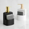 Organisation Kitchn Sink Countertop Liquid Hand Soap Dispenser Pump Bottle Caddy Sponge Holder Badrum för lagring och organisation