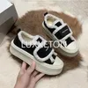 Casual Shoes Thick Soled Women's 2024 European And American Autumn Winter Ugly Cute Big Head Bread Sports Sneakers