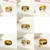 Designer Brand v Letter Band Rings Women 18k Gold Crystal inossidabile inossidabile Acciaio Amore per le forniture per i nutri