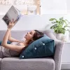 Pillow Bed Wedge Pillow with Adjustable Neck Pillow Throw Cushions Backrest Back Support Pillow for Sofa Bed Sleeping Reading Gaming