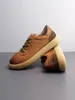 Lässige Schuhe Vintage Sneakers Herren flach Schnüre Frühling Herbst Atmungsaktives Kuhwahnsinnige echte Leder Männer laufen Jogging Sport