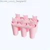 Eiswerkzeuge kleine Bärenkopfform mit Stick wiederverwendbares Kunststoff für Kinderküchenwerkzeug Q240425 verwendet