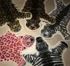 Fashion Cowhide Rug Zebra Stripe Carpet Lion Tiger Leopard Faux Skin Fur Villi Black Bear Mat Mat Ovelha Cushion 2012286188396