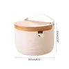 Food Savers Storage Containers 1 sugar bowl with spoon wooden monsoon jar kitchen tools salt storage box direct shipping H240425