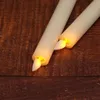 Pack of 3 Long Flameless LED Simulation Candle Lamp Remote Control Pillar Moving Wick Flame For Party Wedding 240417