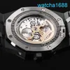 AP Movement Wrist Watch Royal Oak Series 26579ce Black Ceramic Automatic Machinery Mens 41mm Black Ceramic Watch