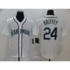 Baseball Jersey Mariners 24# Griffey 44# för fans