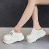 8,5 cm dikke zolen dames 2024 Zomer half slippers damesplatform lente muller schoenen beschermen tenen spuitbui