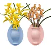 Vasos vaso de flores decoração de decoração de planta de silicone aditivo pegajoso e fácil removível parede e acessórios de bridge diy