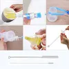Matning av Dr.isla Baby Bottle Brush Baby Bottle Pacifier Cleaner 1 Set 7st Baby Supplies Cleaning Borstes Silicone Cup Brush