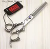 Hair Scissors new arrival professional barber hair cutting scissors KASHO 6.0 inch 9CR dragon handle Q240425