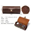 Fall 2 3 Slots Watch Roll Travel Case Chic Portable Vintage Leather Display Watch Storage Box Flip Type Watch Box