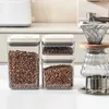 Bouteilles de rangement pots scellés et contenant scellé compressible pour grains de café utilisés comme matériaux de santé de qualité alimentaire hermétique H240425