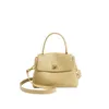 Zachte textuur koehide gouden knop handtas steden winkel mini maat mode veelzijdige een schouder crossbody tas dames