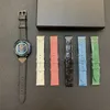 Crocodile Leather Smart Straps Watch Bands for Apple iWatch G Brand Designers 3 4 5 6 7 8 Se Ultra 38mm 40mm 41mm 42MM 44MM 45mm 49mm Waist Bracelet Black Gift Box Pack