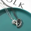 Colliers pendants 1pair Fashion Creative Heart Collier Magnetic Couple pour amant Romantic 100 Langues I Love You Jewelry Cadeau