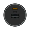 Kontrol Xiaomi 100W Araç Şarj Cihazı Çift USB Hızlı Şarj MI Araç Şarj Cihazı USBA USBC Çift Çıkış LED Işık 5A Kablo