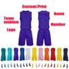 Tracce maschili da basket jersey abito da allenamento personalizzato stampare per adulti e bambini vestiti sport gilet set da ragazzi