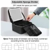 Relave Travel Makeup Bag With LED Mirror Cosmetic Bag Organizer Bag Makeup Case With Lighted Mirror 3 Color Lights Portable 240422