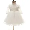 Bebek kız elbise vaftiz elbisesi beyaz dantel bebek vaftiz doğum günü partisi düğün prenses elbise bebek giyim 0-24m 240410