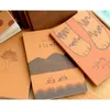 1pcs kraft Paper Notebbook Cite Pirint Daily Book Pocket Pocket Portabl