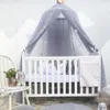 Baby muggen Net beddak gordijn rond koepelmuggen netto wiegje netten hangende tent voor kinderen babykamer decoratie pogra2590