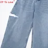 Женские дизайнерские джинсы Джинсовые брюки весенняя осенняя уличная стиль разорванные пореза