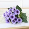 Decoratieve bloemen Kunstmatige madelief Daisy Gerbera Flower Silk Chamomile Wedding Home Decoratie Vaas Arrangement Garden Party