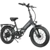 Cykel Gotrax R2/F2 20 "Fällbar elektrisk cykel med 55 miles (pedalassist1) med 48V batteri, 20 mph effekt med 500W, LCD -skärm