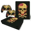 Autocollants Conception du crâne pour X Box One X Console Sticker pour X Box One X Vinyl Sticker pour Xbox One X Skin Sticker