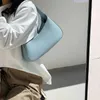 Torby na ramię nieregularny kształt skórzany pod pachami dla kobiet 2024 Proste damskie trendy marki torebki podróży torebki