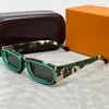 Designer Sonnenbrille Retro Rechteck Sonnenbrille für Frauen Männer Square 90er Y2K Trendy Kühle Brille Mode Ästhetik
