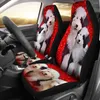 Auto -stoelbedekkingen Oude Engelse Sheepdog Print Set 2 PC Accessoires Cover