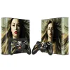 Klistermärken Fashion Skin Sticker Decal för Xbox 360 E -konsol och 2st Controller Skins klistermärken