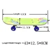 Board 17 inch Child Skateboard Maple Double Rock Skate Board Patin Skates Kids Skateboard Cartoon Sticker Kids Griptape Longboard