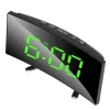 Orologi Digital ANNIAME COLLEGNO LED LED Surface Curror Orologio elettronico Orologio Night Modalità Snooze Desktop Orologio per le banche della decorazione per la casa