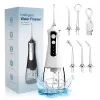 Irrigators Dental Oral Irrigator Household Water Flosser Oral Cleaning Machine 5 Nozzles 3 Modes USB Rechargeable 300ml Water Tank