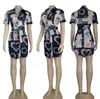 2024G Designer Summer Women's Casual Blus Shirts Dress With Belt Pluz Size Fashionabla Temperament Digital Short Sleeved Printed Letters Flowers Shirt Dress