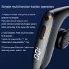 Écouteur Bone Conduction Affichage numérique Vibrator Business Wireless Headphones Bluetooth Elecphone Non inférieur Type d'oreille suspendu