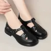 Women's Hollow Genuine Leather 2024 Spring and Summer Soft Sole Mom Shoes Plus Size 42 43 Ladies Sandals