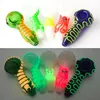 4 polegadas brilhando nos tubos de fumantes escuros Scorpion Hand Pipes Luminous pode colocar o logotipo do cliente por UPS DHL