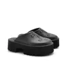 designer sandaler tofflor glider glider skjutreglaget sandal kvinnors glidrum perforerade ihåliga gelé färger hög gummi ensam svart röd vit orange stift 0191#