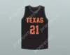 Niestandardowa nazwa męska młodzież/dzieci 21 Texas D1 Ambassadors AAU Black Basketball Jersey 2 Top zszyte S-6xl