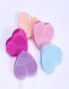 Bunte Herzform sauber Make -up Pinsel Waschpinsel Silica Handschuhschrubbenplatte Kosmetische Reinigungswerkzeuge für Make -up -Bürsten8673294