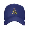 Ballkappen Russische sowjetische Flagge Baseballkappe für Frauen Männer atmungsaktiv CCCP UdSSR Hammer und Sichel Vater Hut Performance Snapback Sommerhüte