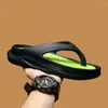 Slippers Topvivi 2024 Male Soft Summer Summer Men Men Beach Flip-Flop Fashion Outdoor Sport Slides Antiskid Shoes