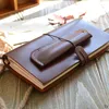 PCS Vintage Notebook Journal Cover Leather Diario Genuine Sketchbook Planner